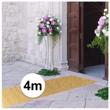 4 meter gouden glitter loper 1 meter breed