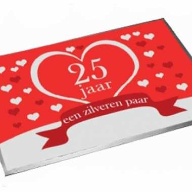 Deurmat jubileum 25 jaar getrouwd