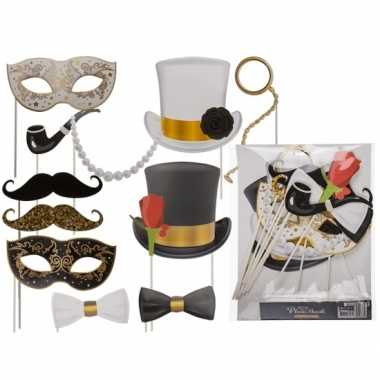 Foto prop set glamour party 12 stuks