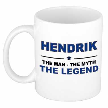 Hendrik the man, the myth the legend cadeau koffie mok / thee beker 300 ml