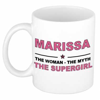 Marissa the woman, the myth the supergirl cadeau koffie mok / thee beker 300 ml