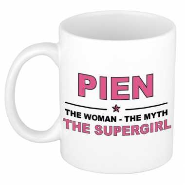 Pien the woman, the myth the supergirl cadeau koffie mok / thee beker 300 ml