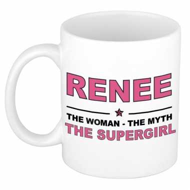 Renee the woman, the myth the supergirl cadeau koffie mok / thee beker 300 ml