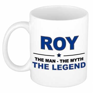 Roy the man, the myth the legend cadeau koffie mok / thee beker 300 ml