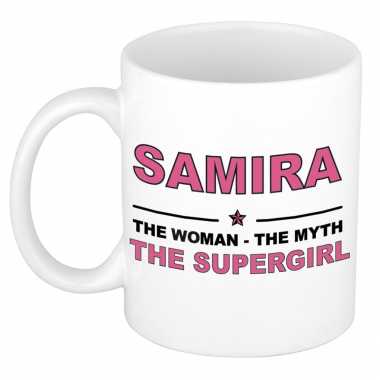 Samira the woman, the myth the supergirl cadeau koffie mok / thee beker 300 ml