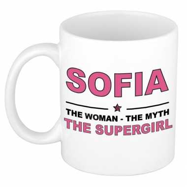 Sofia the woman, the myth the supergirl cadeau koffie mok / thee beker 300 ml