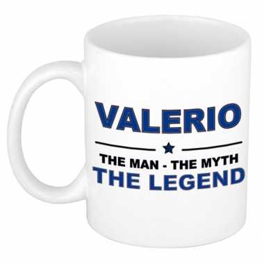 Valerio the man, the myth the legend cadeau koffie mok / thee beker 300 ml