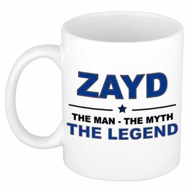 Zayd the man, the myth the legend cadeau koffie mok / thee beker 300 ml