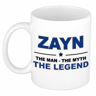 Zayn the man, the myth the legend cadeau koffie mok / thee beker 300 ml