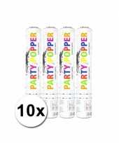 10 confetti kanonnen wit 28 cm