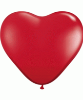 15x qualatex hartjes ballonnen rood 28cm