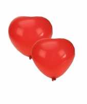 200x hartjes ballonnen rood