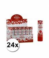 24 bruiloft party poppers 20 cm