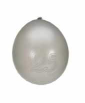 24x ballonnen zilver 25 jaar thema