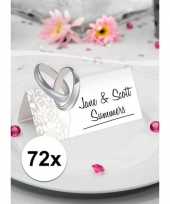 2x bruiloft tafel naamkaartjes 36 stuks
