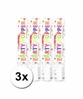 3 confetti kanonnen hartjes 28 cm