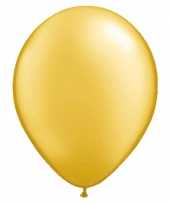 50x stuks ballonnen metallic goud 30 cm