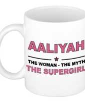 Aaliyah the woman the myth the supergirl cadeau koffie mok thee beker 300 ml