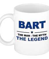 Bart the man the myth the legend cadeau koffie mok thee beker 300 ml