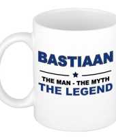 Bastiaan the man the myth the legend cadeau koffie mok thee beker 300 ml