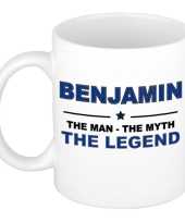 Benjamin the man the myth the legend cadeau koffie mok thee beker 300 ml