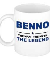 Benno the man the myth the legend cadeau koffie mok thee beker 300 ml