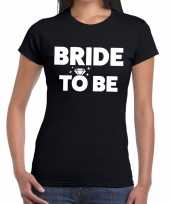 Bride to be tekst t shirt zwart dames