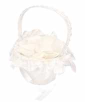 Bruidsmeisje strooimandje inclusief witte rozenblaadjes