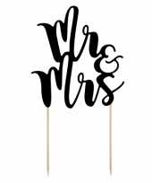 Bruidstaart topper mr mrs