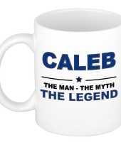 Caleb the man the myth the legend cadeau koffie mok thee beker 300 ml
