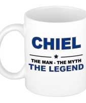 Chiel the man the myth the legend cadeau koffie mok thee beker 300 ml