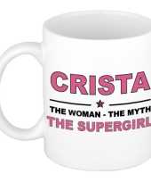 Crista the woman the myth the supergirl cadeau koffie mok thee beker 300 ml