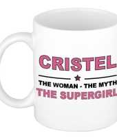 Cristel the woman the myth the supergirl cadeau koffie mok thee beker 300 ml