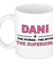 Dani the woman the myth the supergirl cadeau koffie mok thee beker 300 ml