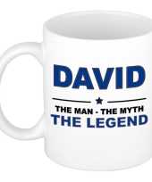 David the man the myth the legend cadeau koffie mok thee beker 300 ml