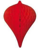 Decoratie pegel rood 30 cm