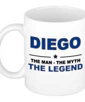 Diego the man the myth the legend cadeau koffie mok thee beker 300 ml