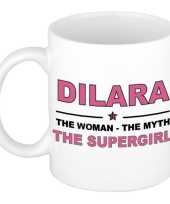 Dilara the woman the myth the supergirl cadeau koffie mok thee beker 300 ml