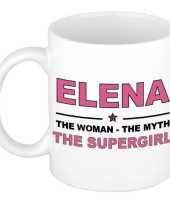 Elena the woman the myth the supergirl cadeau koffie mok thee beker 300 ml