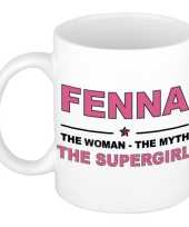 Fenna the woman the myth the supergirl cadeau koffie mok thee beker 300 ml