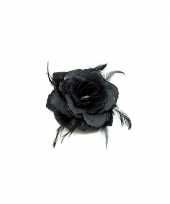 Haarbloem zwarte roos