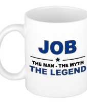 Job the man the myth the legend cadeau koffie mok thee beker 300 ml