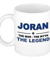 Joran the man the myth the legend cadeau koffie mok thee beker 300 ml