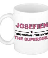 Josefien the woman the myth the supergirl cadeau koffie mok thee beker 300 ml