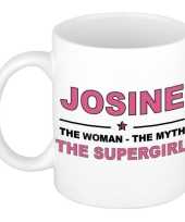 Josine the woman the myth the supergirl cadeau koffie mok thee beker 300 ml