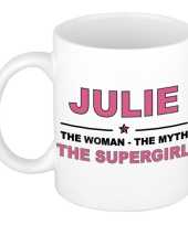 Julie the woman the myth the supergirl cadeau koffie mok thee beker 300 ml