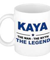 Kaya the man the myth the legend cadeau koffie mok thee beker 300 ml
