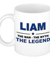 Liam the man the myth the legend cadeau koffie mok thee beker 300 ml