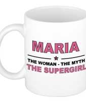 Maria the woman the myth the supergirl cadeau koffie mok thee beker 300 ml