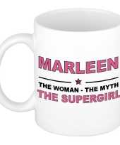 Marleen the woman the myth the supergirl cadeau koffie mok thee beker 300 ml